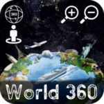 world 360 - street view 3d android application logo